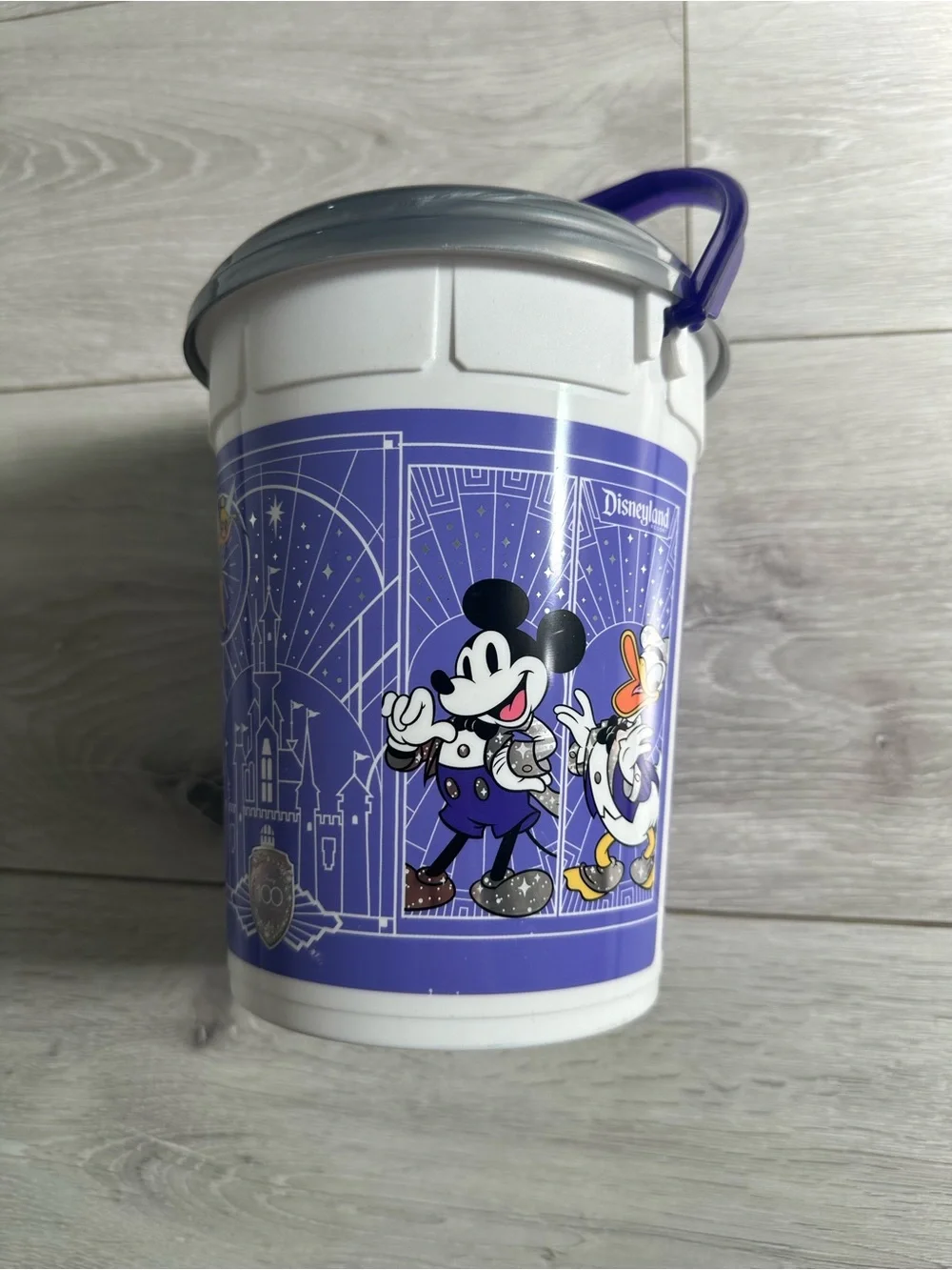 Disney Purple Character Popcorn Pail with Purple Handle